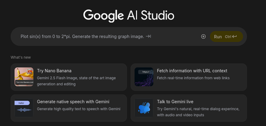 Google AI studio